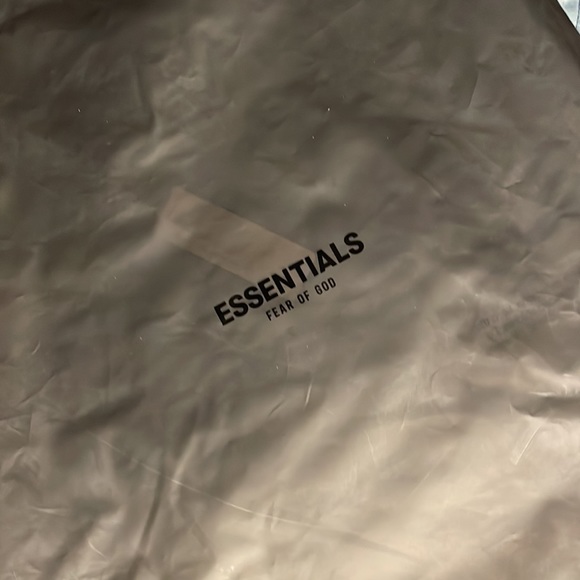 Fear of God Essentials Relaxed Dark Oatmeal Hoodie, Men size L - Picture 4 of 10